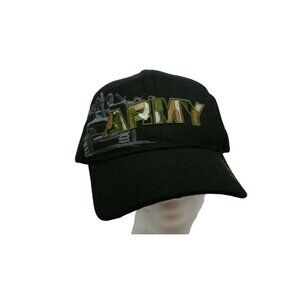 Army Texas Headwear Army Camo Logo Black Hat